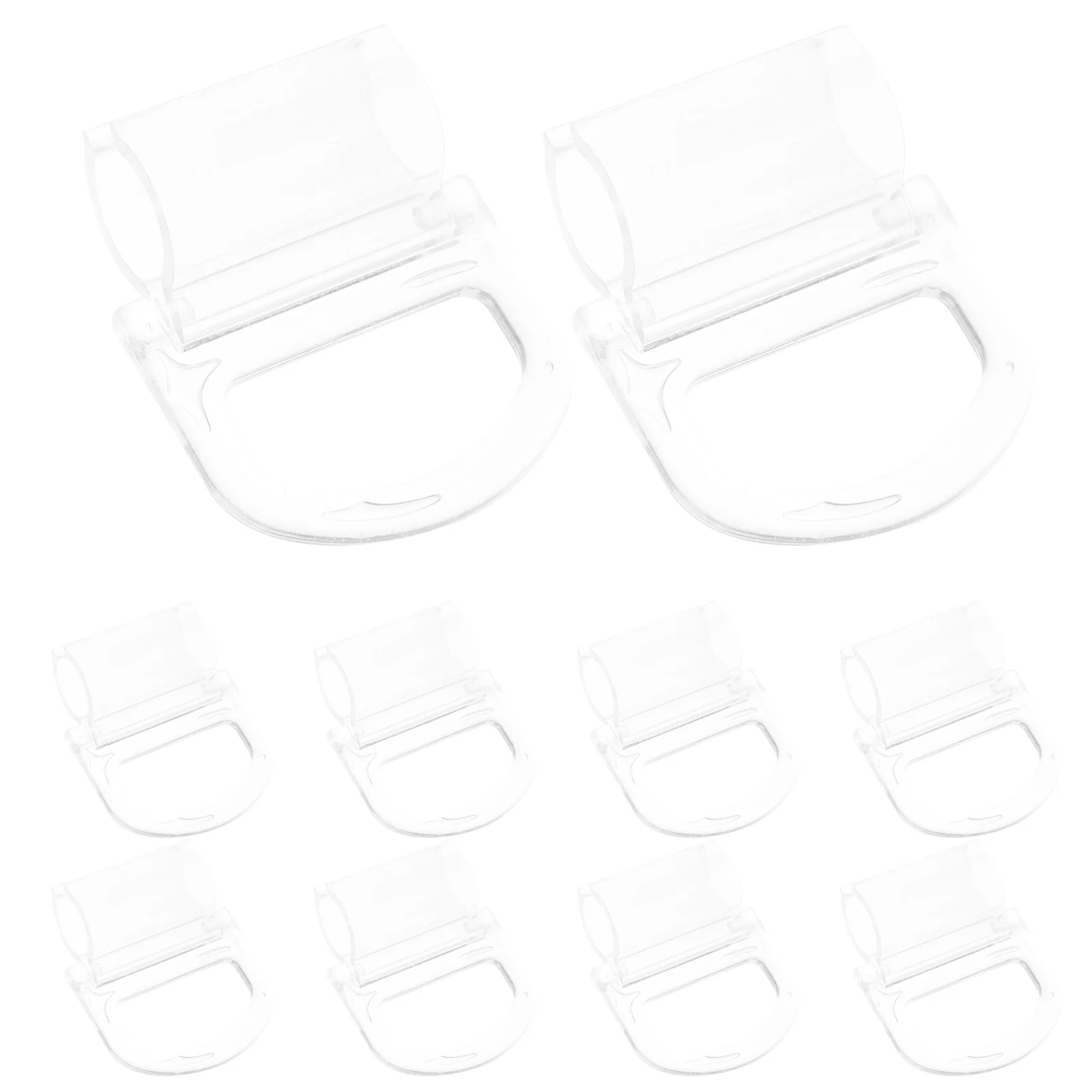 10 Stuks Clear ABS Rolgordijn Handgrepen Trekt Fit 15mm Staaf Lichtgewicht Rolgordijn Gordijn Accessoires