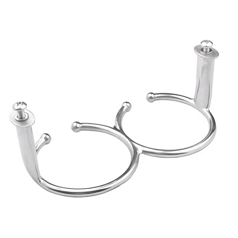 Double Ring Drink Holder Open-Ring Design Marine Boat Rv-Camper Polished Parts Marine Grade Stainless Steel Cup Holder