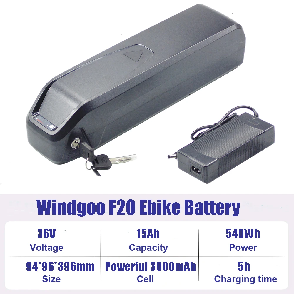 Verwijderbare Elektrische Fiets Batterij 36V 48V 13Ah 15Ah Lithium-ion Batterij voor Windgoo F5 F18 F20 Ebike