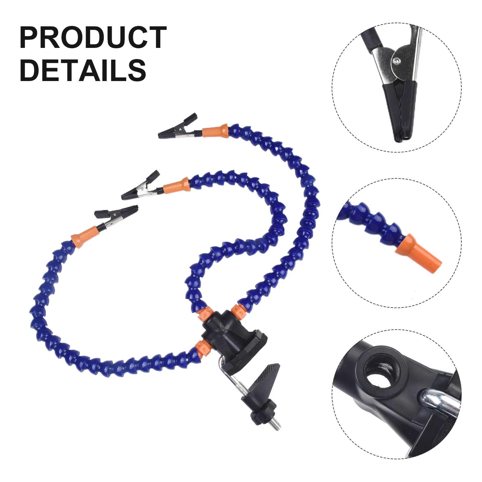 

Soldering Helper Welding Station Tool Gold Anodized Base Heat Resistant Silicon Tips For Repair Tasks More Stable