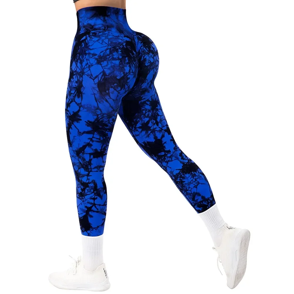 Tie Dye Fitness Legging Donna Push Up Allenamento Leggings sportivi Donna Scrunch Butt Abbigliamento femminile Palestra Pantaloni legging senza cuciture