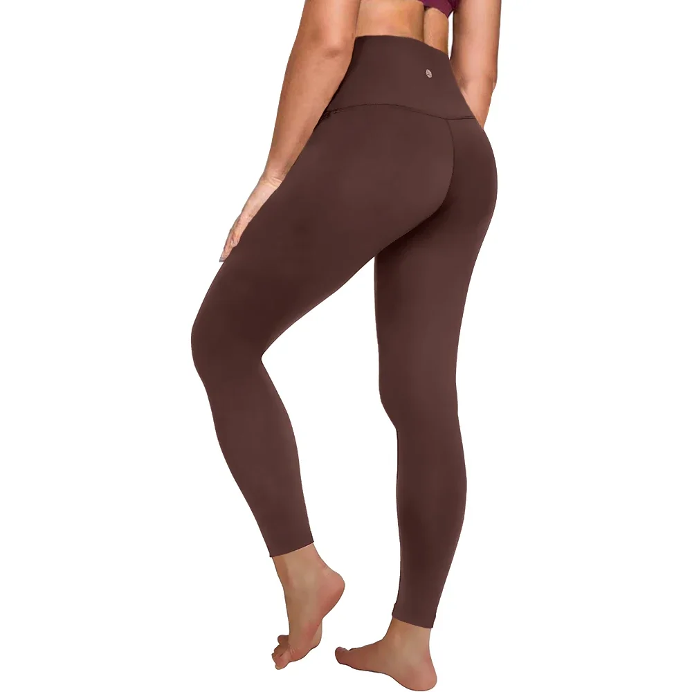 Womens HighWaist Airlift Soft Yoga LeggingsSolid Color Tight Workout Pants for Pilates Exercise Street Style