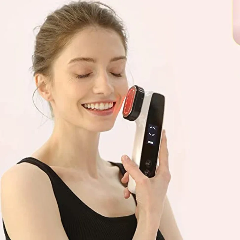 

Multi-functional Beauty Device for Acne Treatment and Skin Tightening with EMS and RF Technology V-shaped Facial Beauty Device