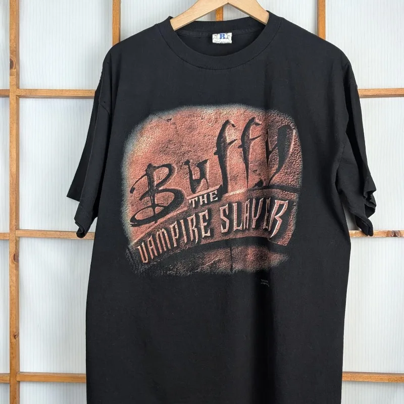 Vampire Hunter Buffy Promotional T-shirt Retro T-shirt Summer New Unisex Casual Fashion Harajuku Style T-shirt
