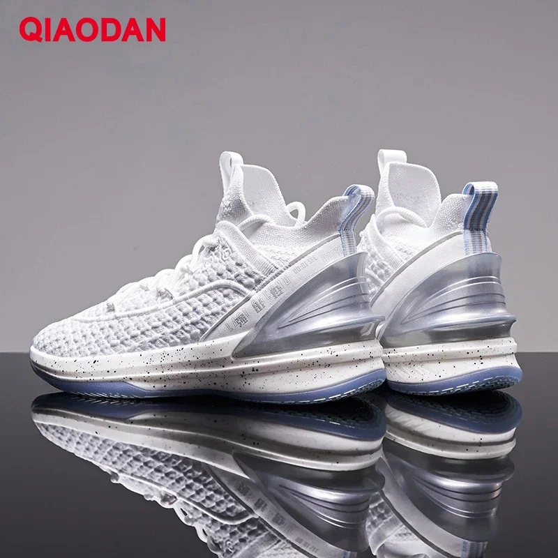 QIAODAN Basketball Shoes for Men 2023 New Basketball Shoes Breathable Lace-up Advanced Anti-skid Sneakers Men XM45210111