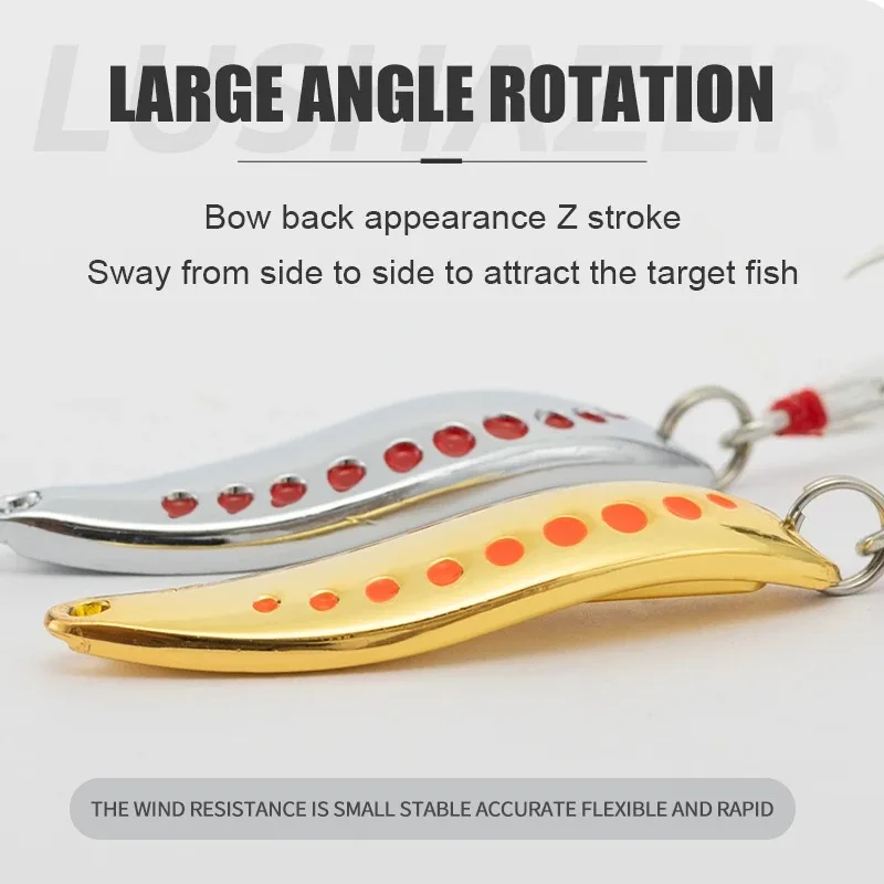 

Long Casting Metal Spoon Bait 2.5g 5g 7g 10g Sinking Artificial Lure with Feather Hook Stream Trout Pike Fishing Tackle