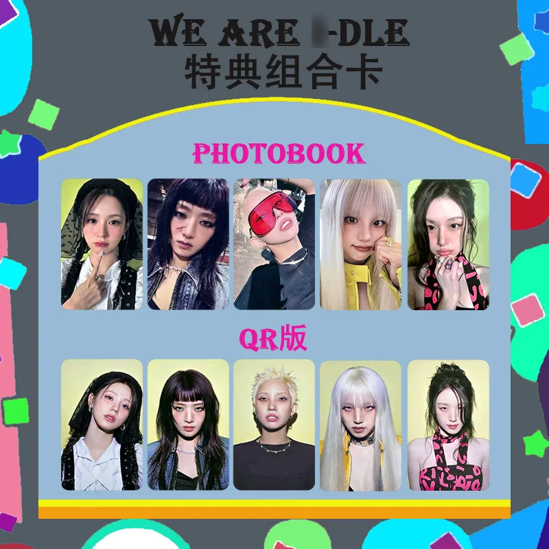 

5Pcs/Set (G)I-DLE Idol New Album WE ARE HD Printd Photocards Minnie MiYeon ShuHua SoYeon YuQi I-DLE Lomo Cards Fans Gifts