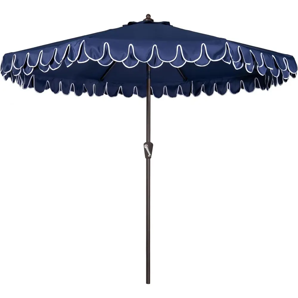 Elegant Patio Umbrella with Auto Tilt and Crank System, Ideal for Outdoor, Poolside, Beach, and Backyard Use