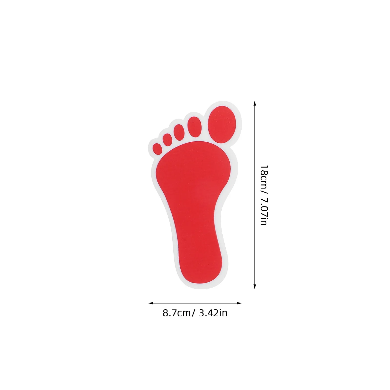 8Pairs Non-Slip Footprint Floor Decals PVC Self-Adhesive Easy Remove Floor Stickers for Kids Nursery Classroom Decor