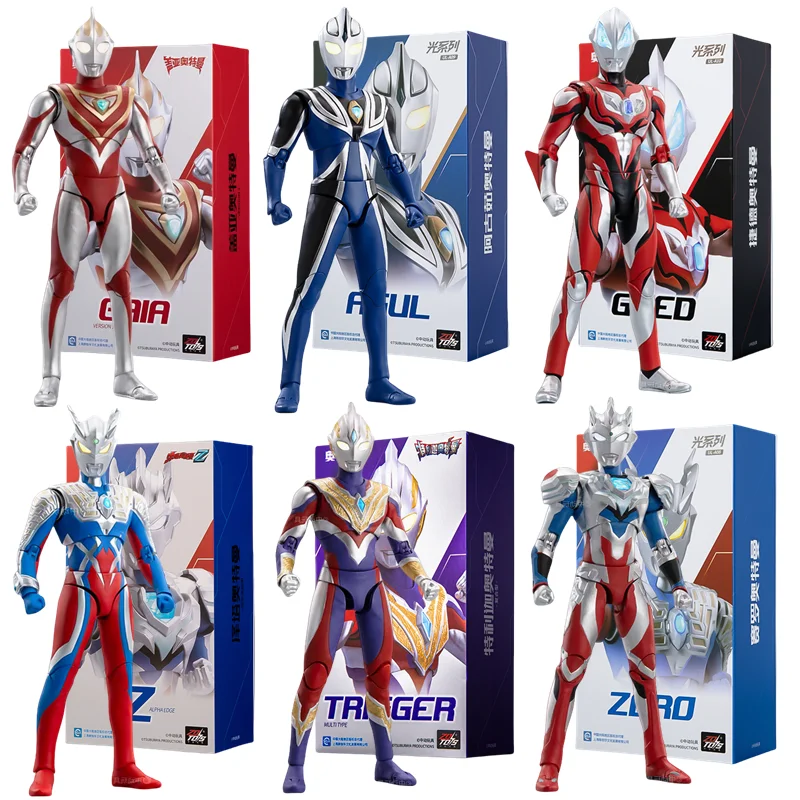 ZD おもちゃウルトラマンティガアクションフィギュアジョイント可動アグールジードトリガーエースセブンジャックウルトラマン大人のコレクションフィギュアギフト