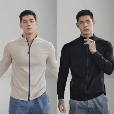 Men's Women's Marathon Running Training Jackets Zipper Cardigan Sweater Slim Fit Sweaters Long Sweatcoats Training Wear Jackets