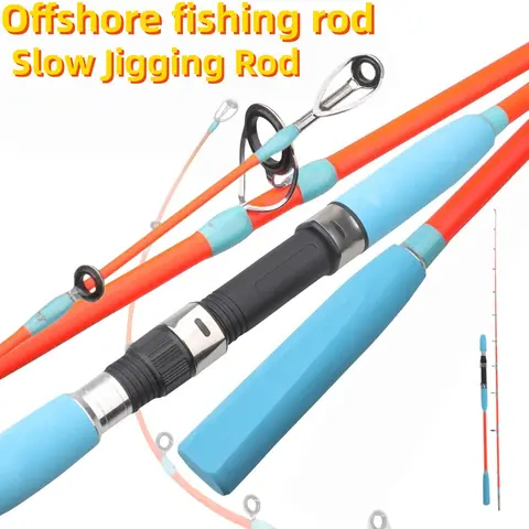 2 Sections Offshore Fishing Rod Slow Jigging Rod Boat Fishing Rod 160cm Casting Spinning Rod 5-30LB