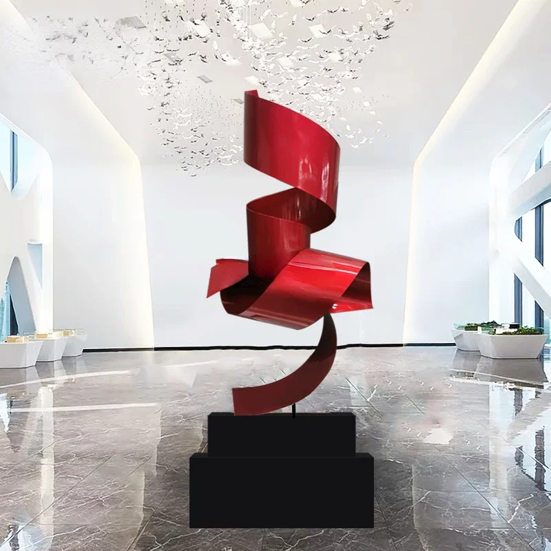 

Большие Абстрактные металлические скульптуры, искусственное оформление, украшения для пола