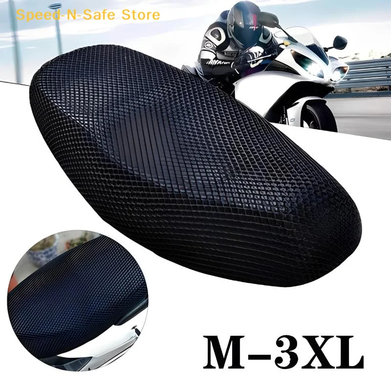 Anti-Slip Breathable 3D Mesh Seat Cover Waterproof Universal M-3XL Size Comfortable for Summer Driving Use