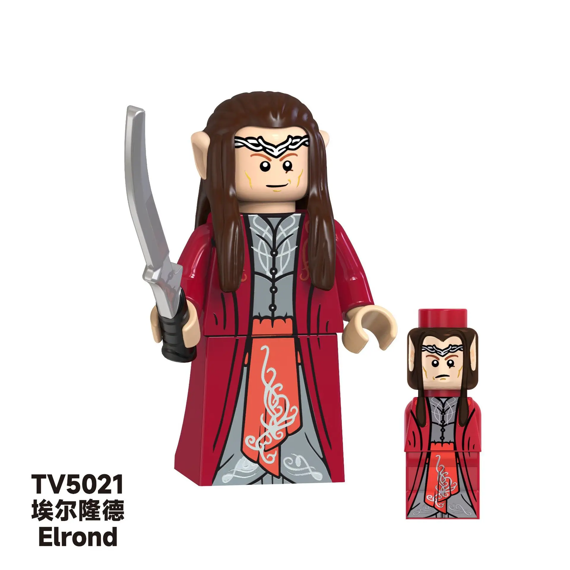Lord of the Rings Sauron Elrond 5001-5050 Toys Gifts For Bricks Mini Action Figures Building Blocks Minifigures For Gifts Adults view 6