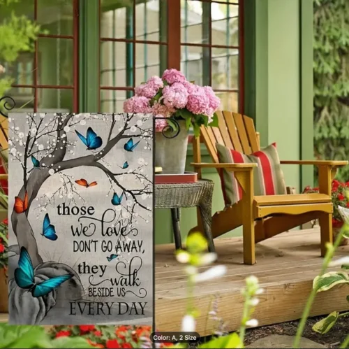 'Those We Love' Memorial Garden Flag - Double-Sided, Weather-Resistant Polyester VVL YYX EEZ