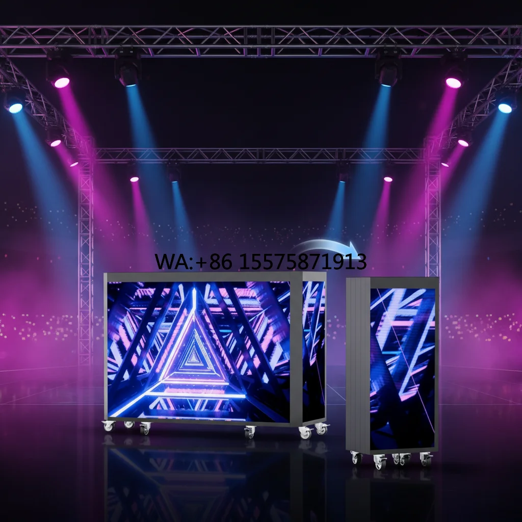 

Full Color P2.604 DJ Booth Bar Table Wedding Events Disco BarStage Decoration Nightclub Background LED Foldable DJ Booth
