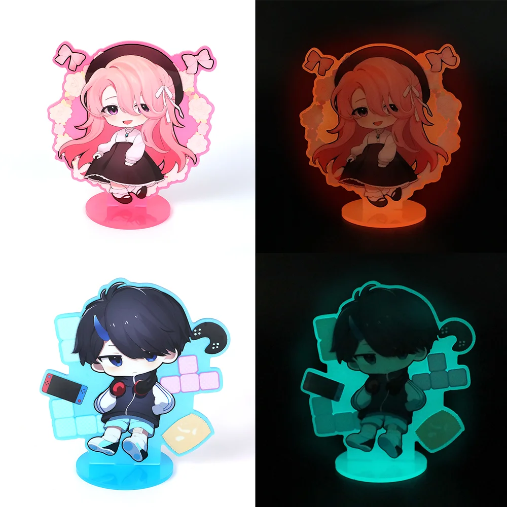 Custom Acrylic Stand Glow In The Dark Acrylic Standees Personalized Anime Cartoon Character double sided Printing Photo Standees