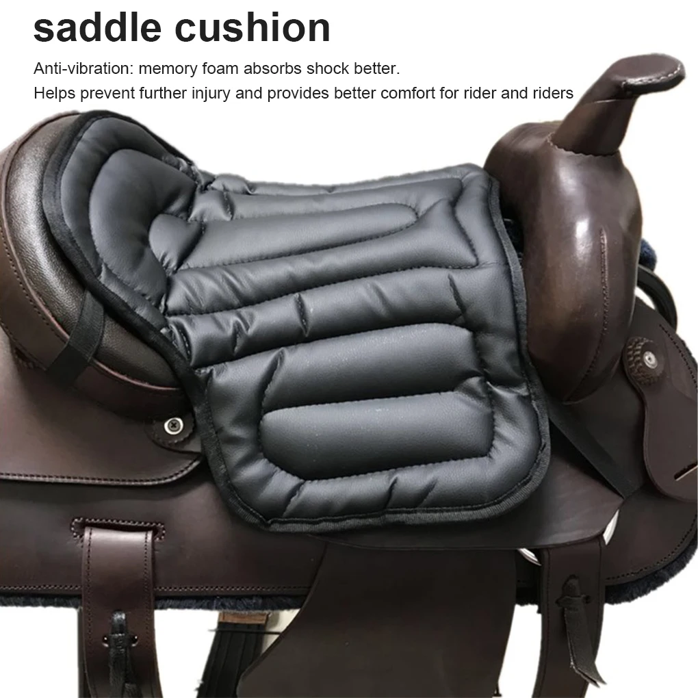 Coussin de dégager d'équitation absorbant les chocs, housse de siège équestre rembourrée, support d'amortissement, coussin de sueur, débutants professionnels, rouge