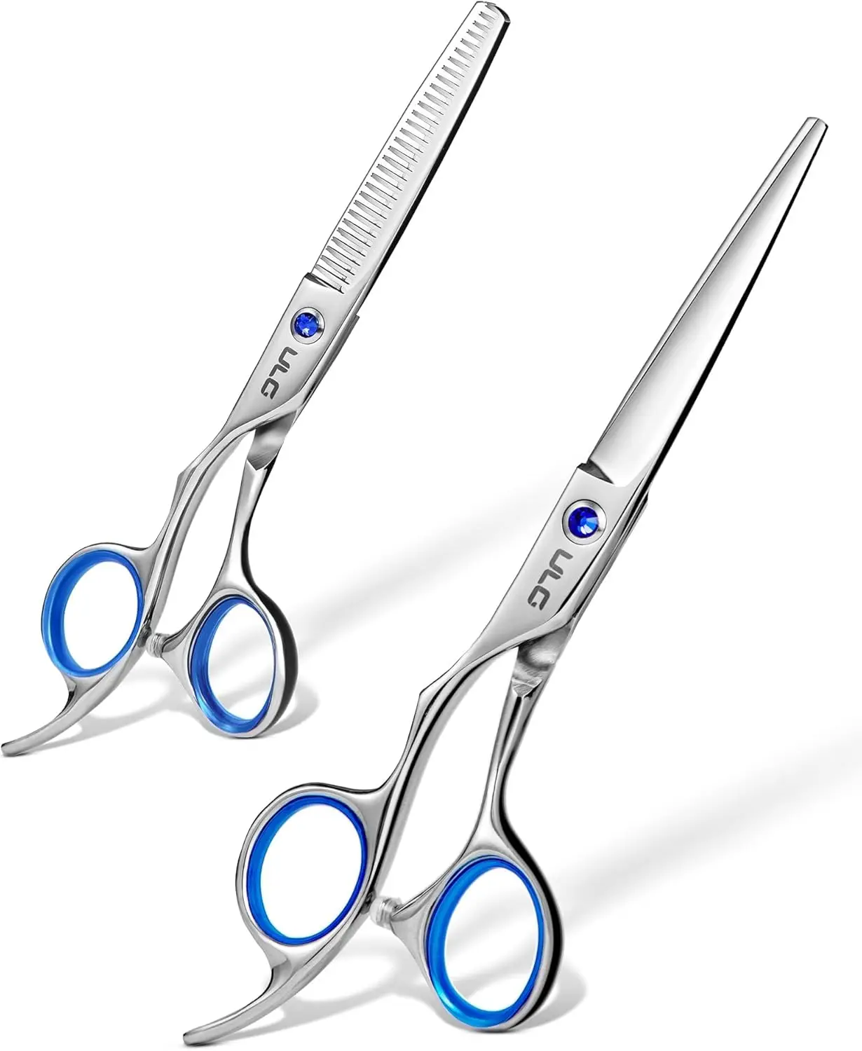 

Профессиональный набор парикмахерских ножниц для левшей (для стрижки и филировки), 6,5 дюймов, из нержавеющей стали, для салонов и барбершопов