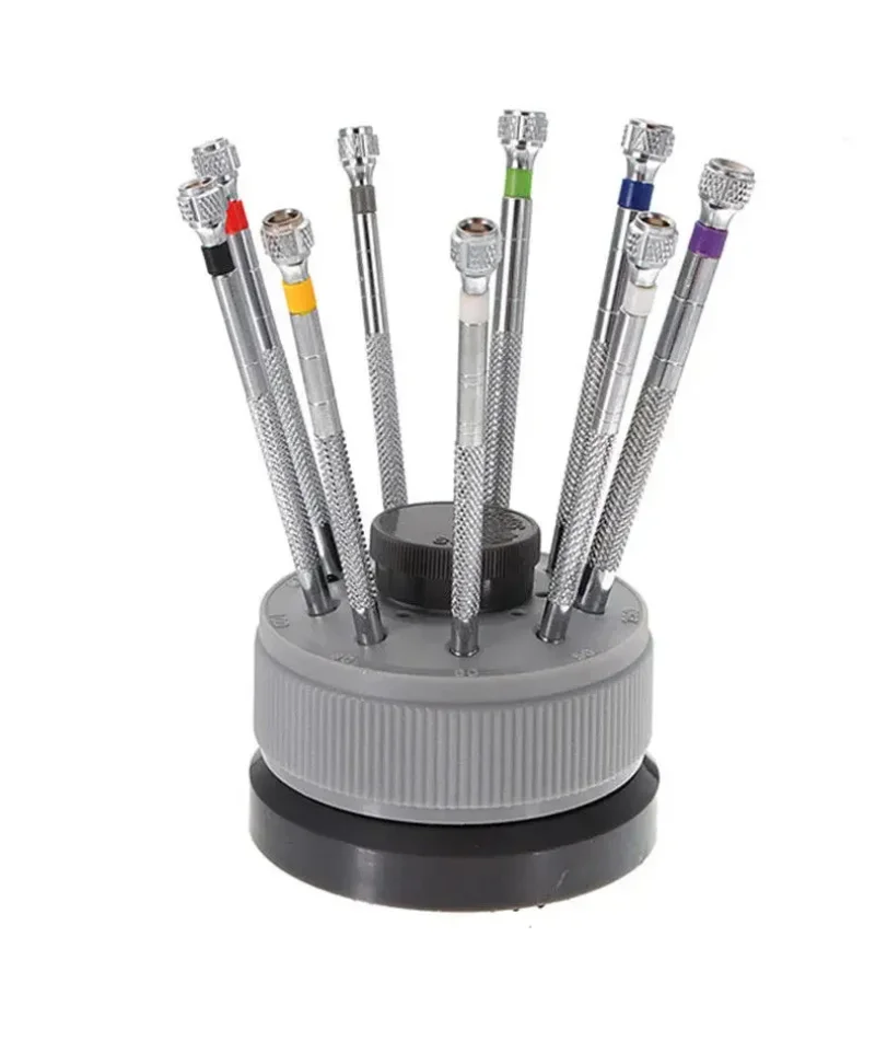 

Stainless Steel Precision Screwdriver Set Watch Repair Tool Kit for Watchmaker 9pcs Watch Glasses Flat Blade Assort Slotted Tool