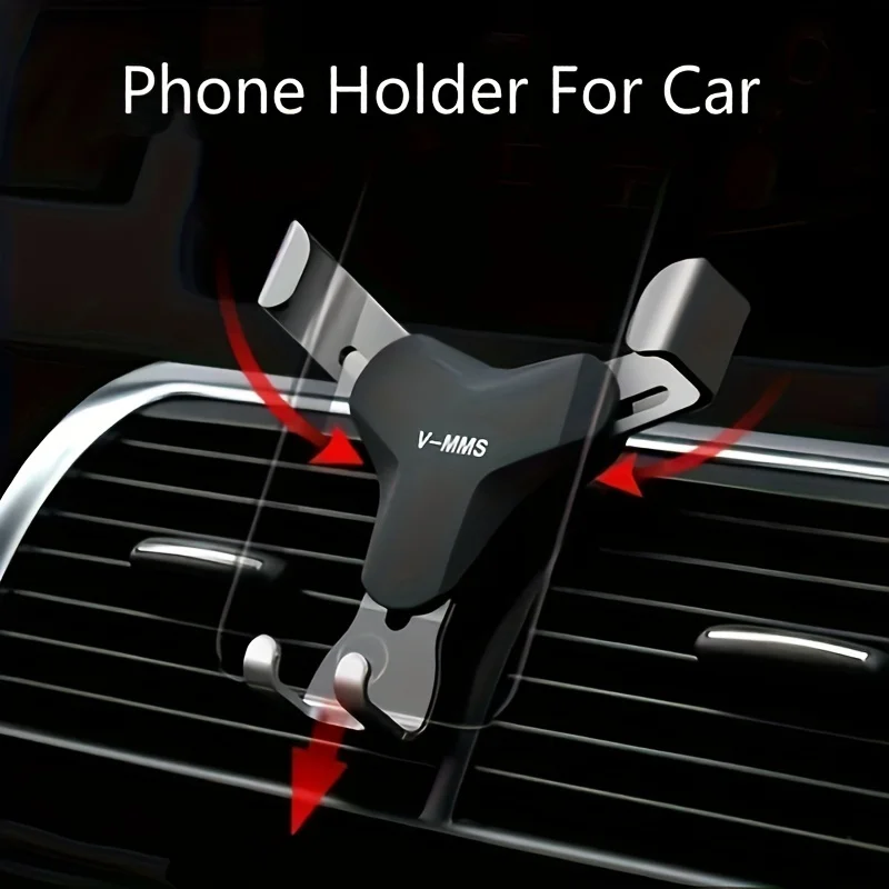 Gravity Car Holder Auto Air Vent Mount Clip Bracket Cell Holder No Magnetic GPS Mobile Phone Stand For IPhone 14 Xiaomi