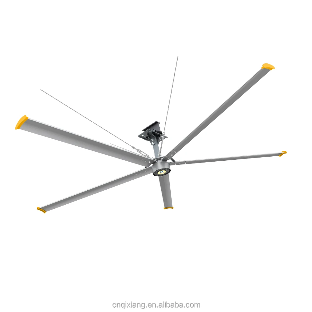 High Volume Low Speed 24ft Big Size Industrial Factory HVLS Ceiling Fan Electric Factory Warehouse