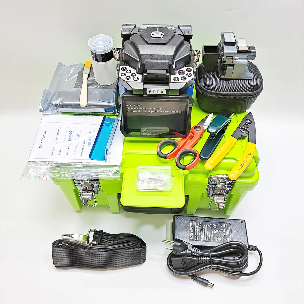 

Fiber Optic 6 Motors Optical Core Welder Splicing Hine Fusion Splicer Toolkits High Quality