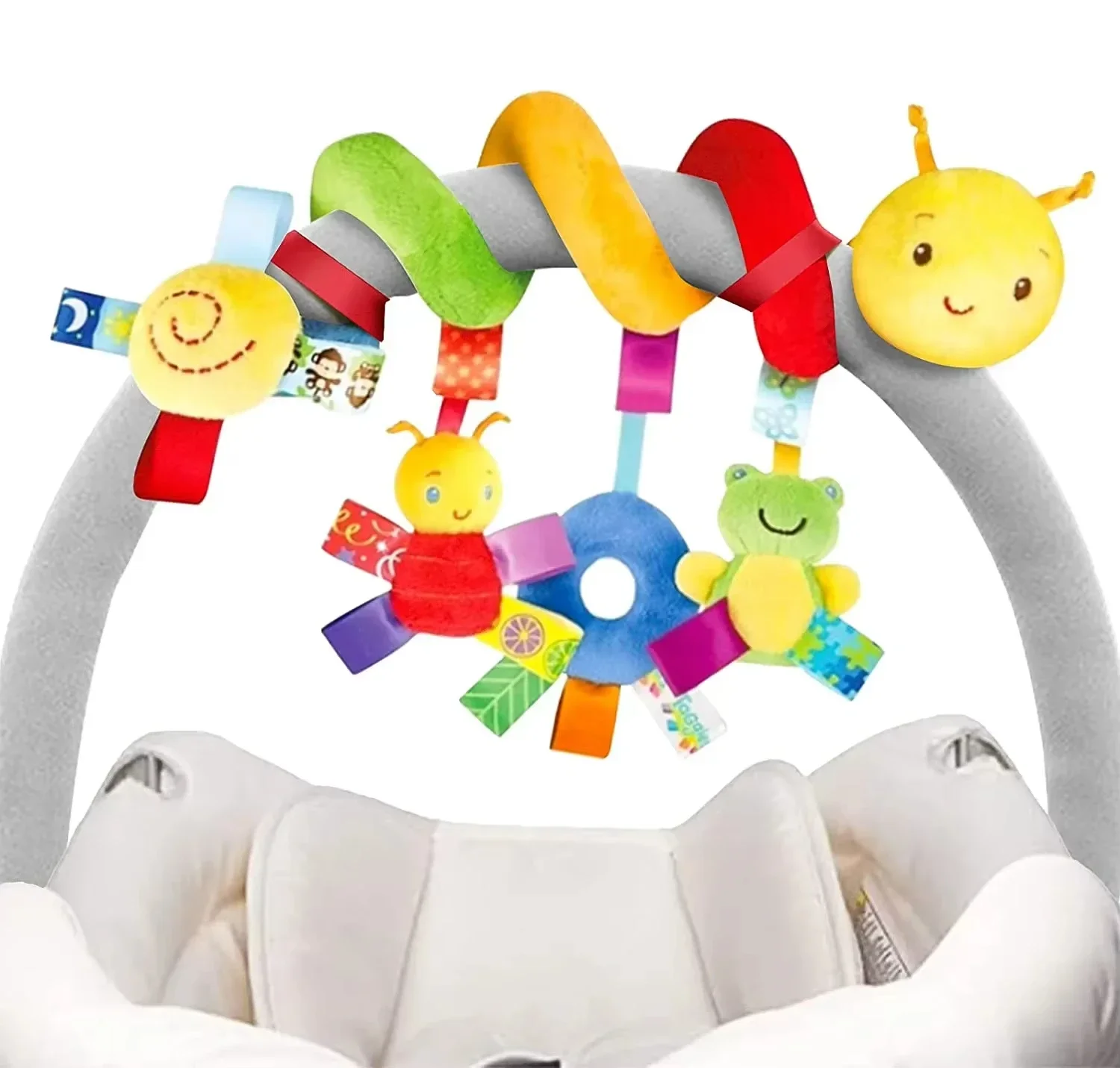 12 Styles Available, Baby Stroller, Hanging Bell, Plush, Baby Color Label, Bed Packaging, Cartoon Multifunctional Bed Packaging