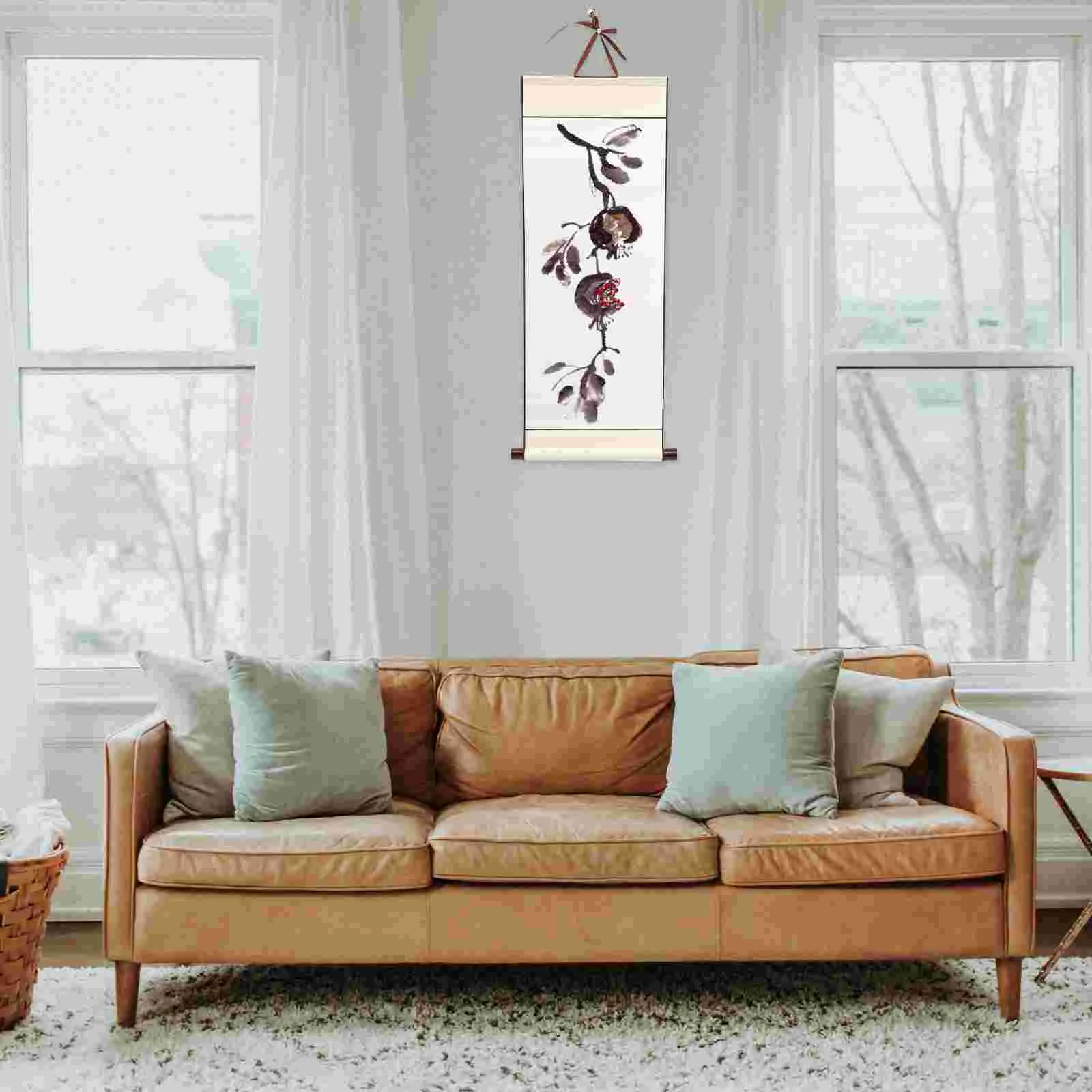 Scroll Calligraphy Paper Parchment Wall Hanging Chinese Accessory Painting Supply Decorate Office