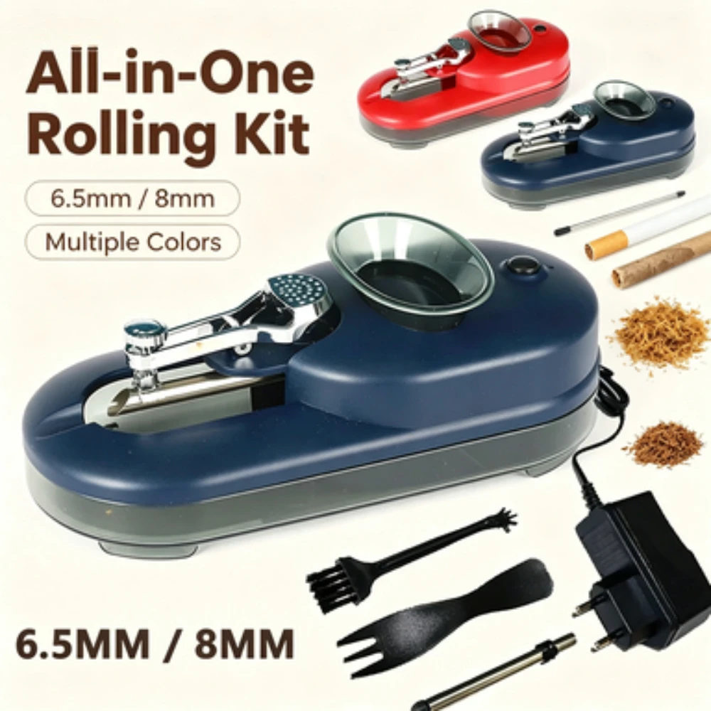 Electric Cigarette Rolling Machine, Automatic Cigarette Rolling Machine Can Grind Filled With Tobacco For Cigarette Tubes.