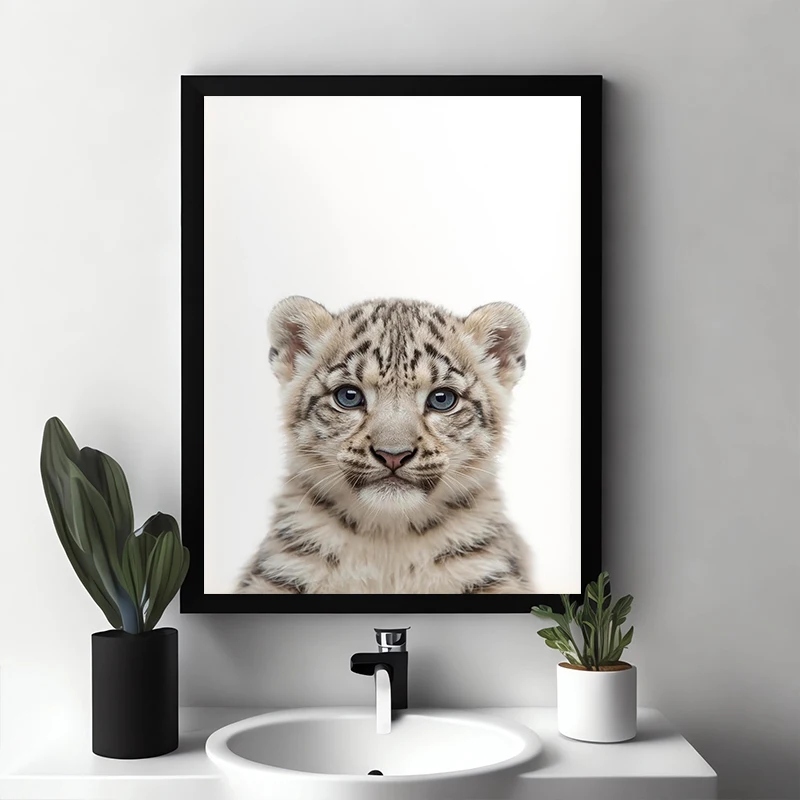 Cute Baby Animals Nature Forest Raccoon Hamster Orange Cat Poster Canvas Painting Print Wall Art Pictures Home Living Room De