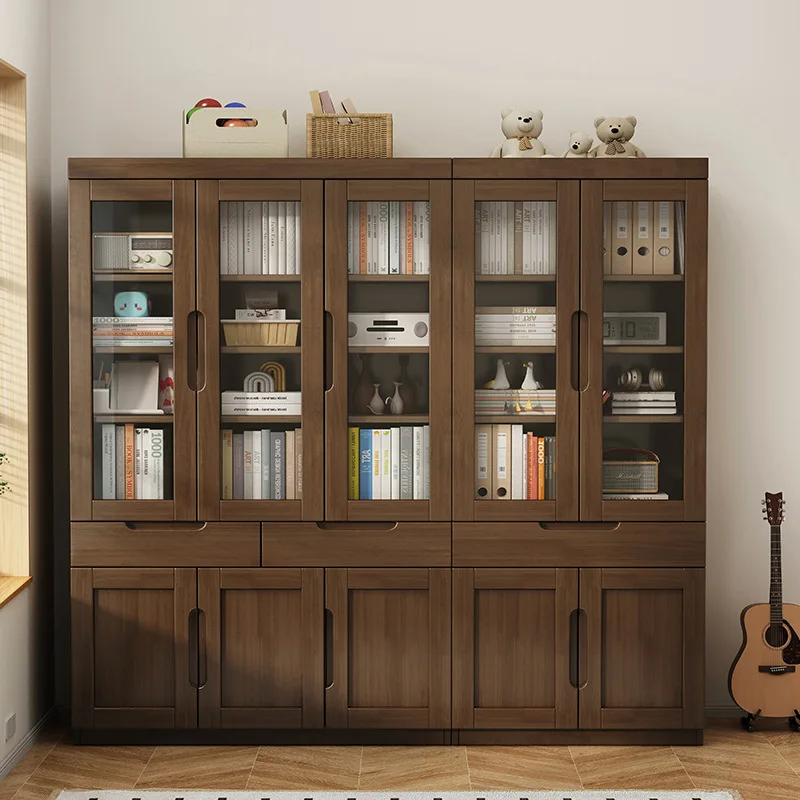 Bookcase Floor-to-ceiling study Two or three doors Combination locker Glass door Bookshelf File storage cabinet