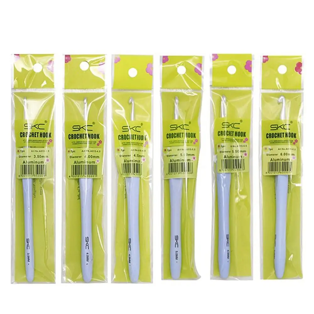 Neue Stricknadeln mit weichem Griff, lange Häkelnadeln aus Aluminium, mehrere Größen, Häkelnadeln, Schal