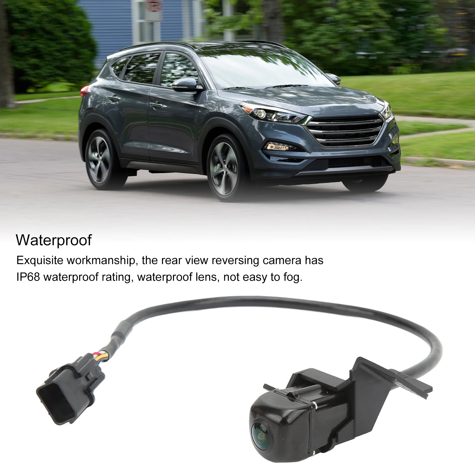 Clear Image Reverse Camera Rear View Camera Rear View Camera 95760D3100 Parking Assist Camera Replacement for Tucson 2016‑2017
