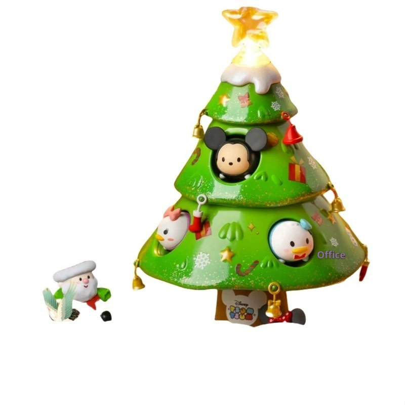 New Disney Christmas Tree Mickey Woody Buzz Donald Duck Alien Action Figures Mini Dolls Kids Toys Model For Children Gift Girl