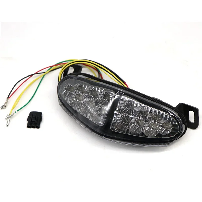 Chrome Led Integrated Blinker Taillight Tail Turn Signals Light For KAWASAKI Ninja 650R EX650 ER6 ER-6N ER-6F 2009 2010 2011