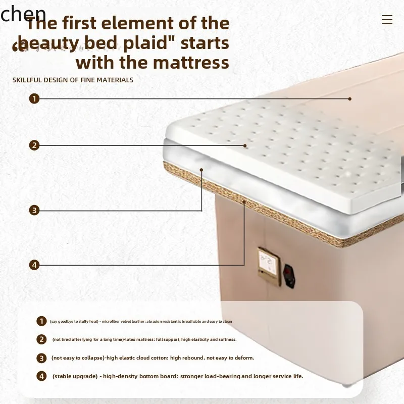 HXL electric beauty bed special latex massage multi-functional heating constant temperature physiotherapy bed