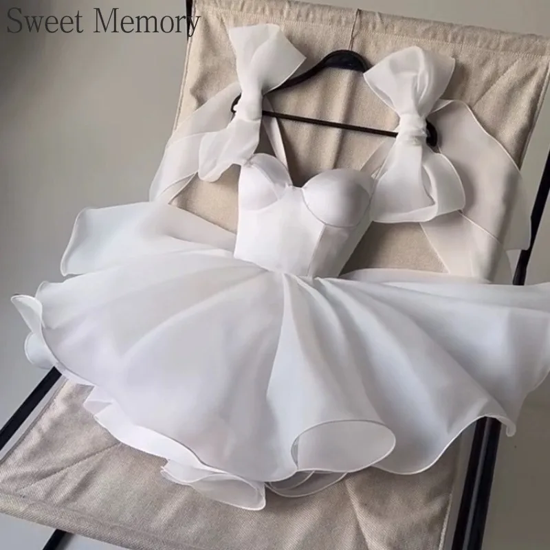 Customized M164 Sweet Memory Birthday Party Dress Princess Clothes Black Red White Sleeveless Short Wedding Dresses Bridal Dress