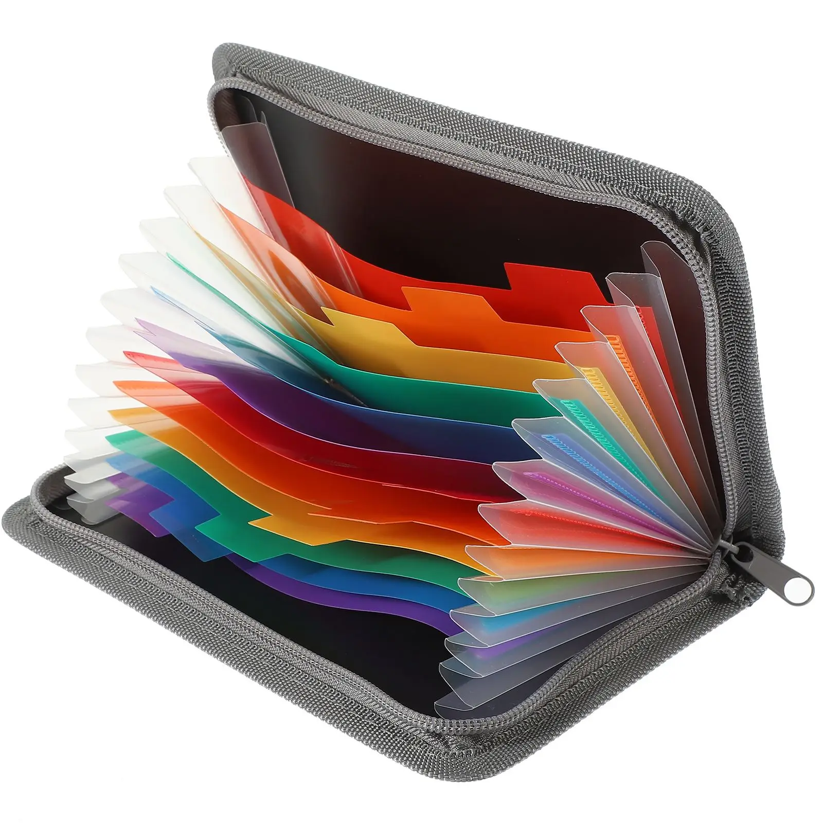 A6 Expanding File Folder Buckle Wallet Organ Bag Documents Ticket Storage Folder Organizer Bill Folder School Office Binder