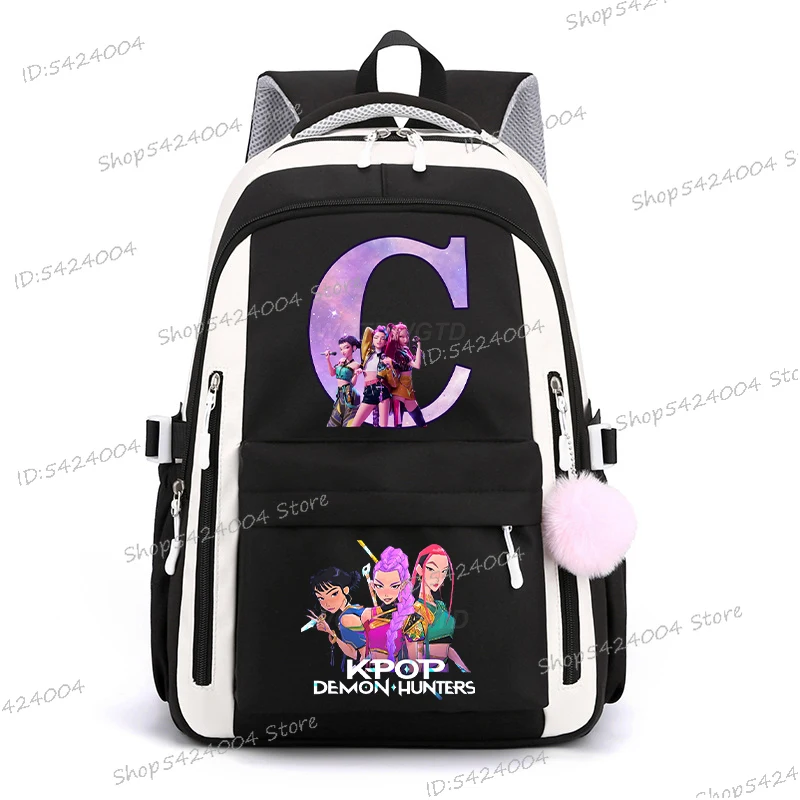 شخصيات الفيلم حقيبة ظهر مدرسية للطلاب يوميا Mochila 2025 فيلم ساخن النساء الرجال الإبداع الأبجدية حقيبة كمبيوتر محمول على ظهره هدية