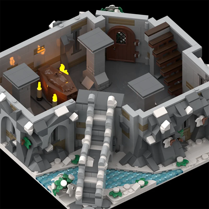 モジュール式都市建築 Moc ビルディングレンガ ヴァンパイアマナーモデル テクノロジーモジュラーブロック ギフト クリスマスおもちゃ DIY セット 組み立て