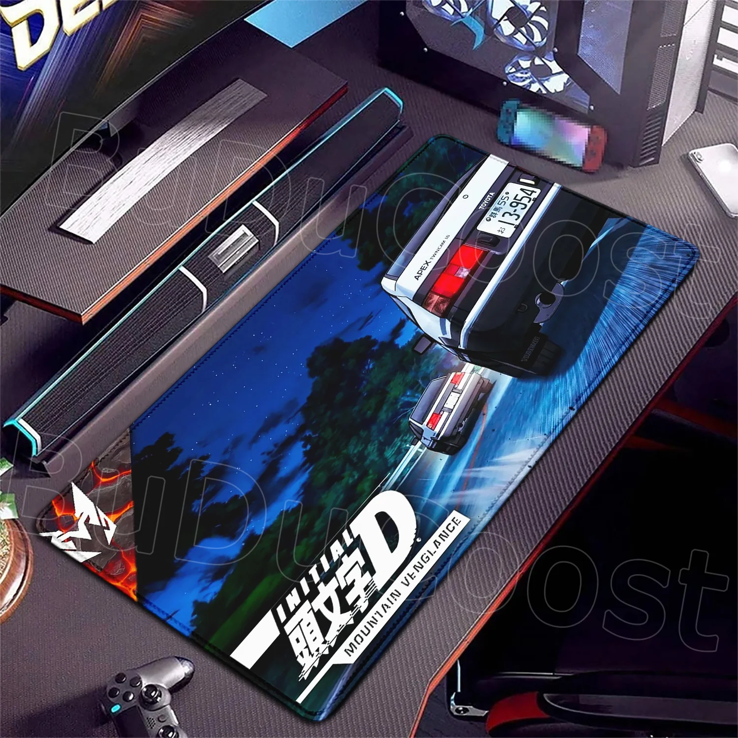

New HD Print Anime Racing Initial D Gaming Mouse Pad Large Mousepad for PC Gamer Desktop Decoration Office Mouse Mat Deskmat Rug