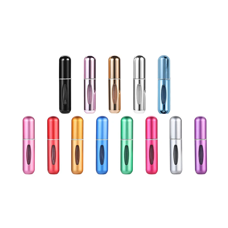 1PC 5/8ml Travel Portable Mini Perfume Spray Bottle Scent Pump Perfume Atomizer Refillable Bottling Atomizer Aluminum