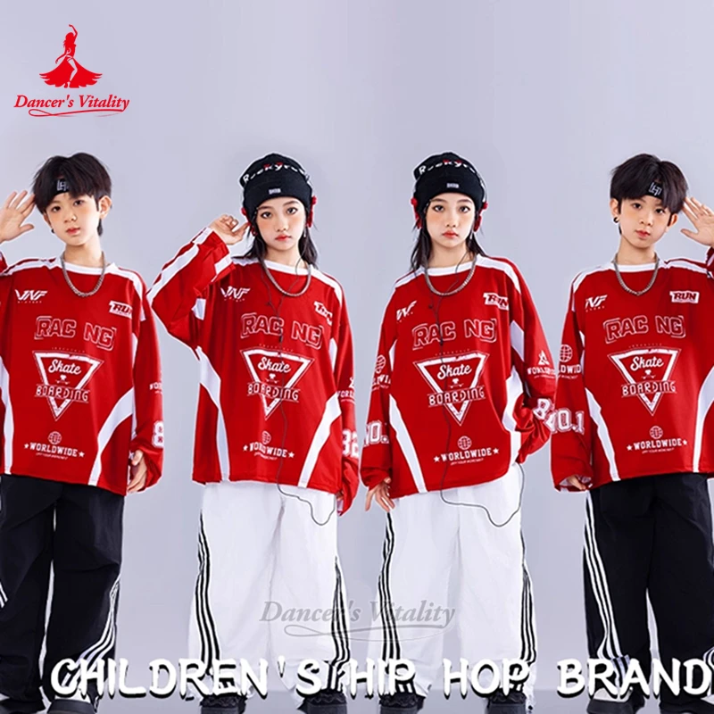 

Детский комплект из 2 предметов для джазовых барабанов, одежда в стиле хип-хоп с длинными или короткими рукавами для тренировок, танцевальная одежда, жизненная танцевальная одежда