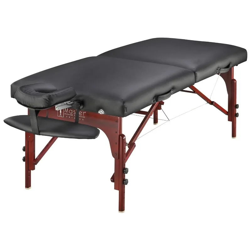 Montclair Pro Portátil Pacote Mesa De Massagem, Memória Espuma Amortecimento, Painéis Reiki, Shiatsu Cable Release, Tattoo Table, 31"