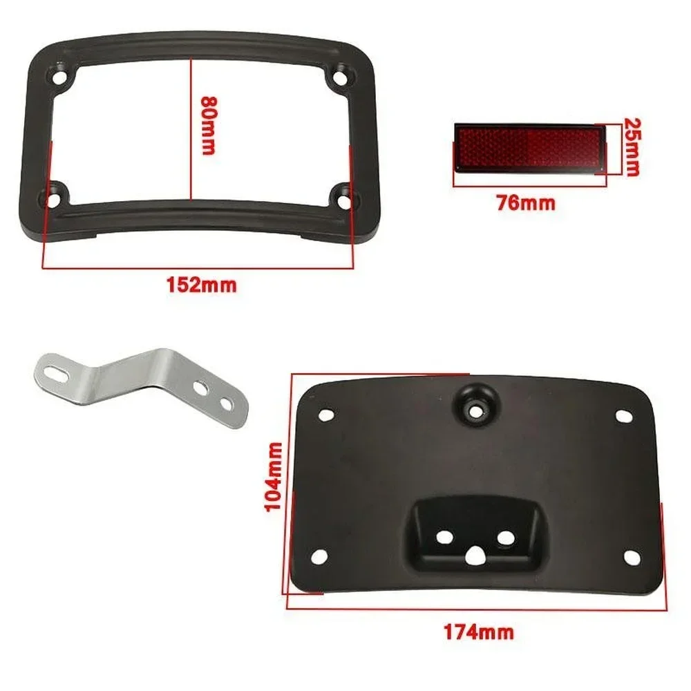

Motorcycle License Plate Mounting Frame Kit for Harley 2005-2014 Softail Deluxe FLSTN,2005-2007 Softail Springer Classic FLSTSC