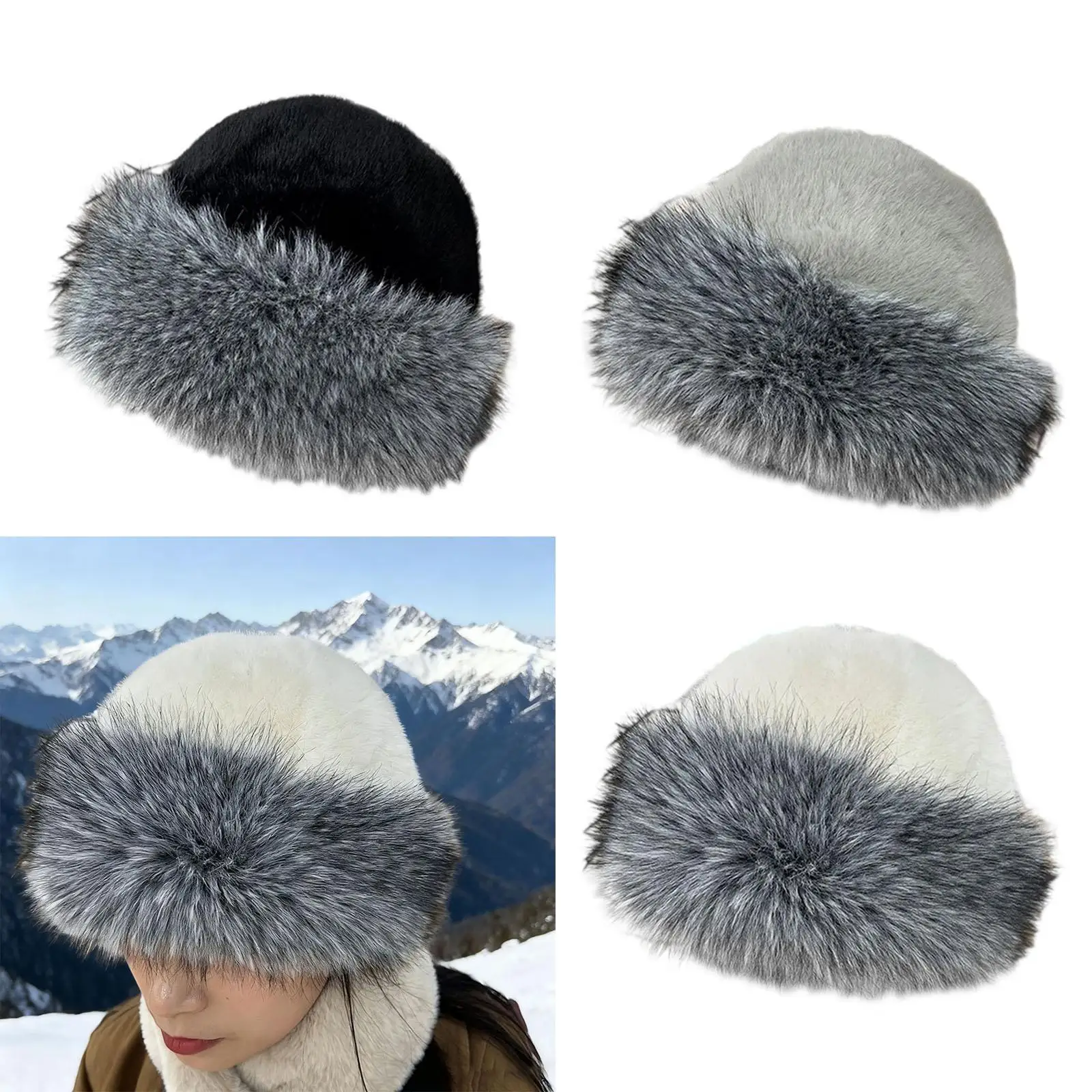 Warm Winter Hat for Women Faux Fur Lined Bucket Cap Windproof Fisherman Hat for Walking Travel Hiking Camping Snow Warm Winter Hat for Women Faux Fur Lined Bucket Cap Windproof Fisherman Hat for Walking Travel Hiking Camping Snow