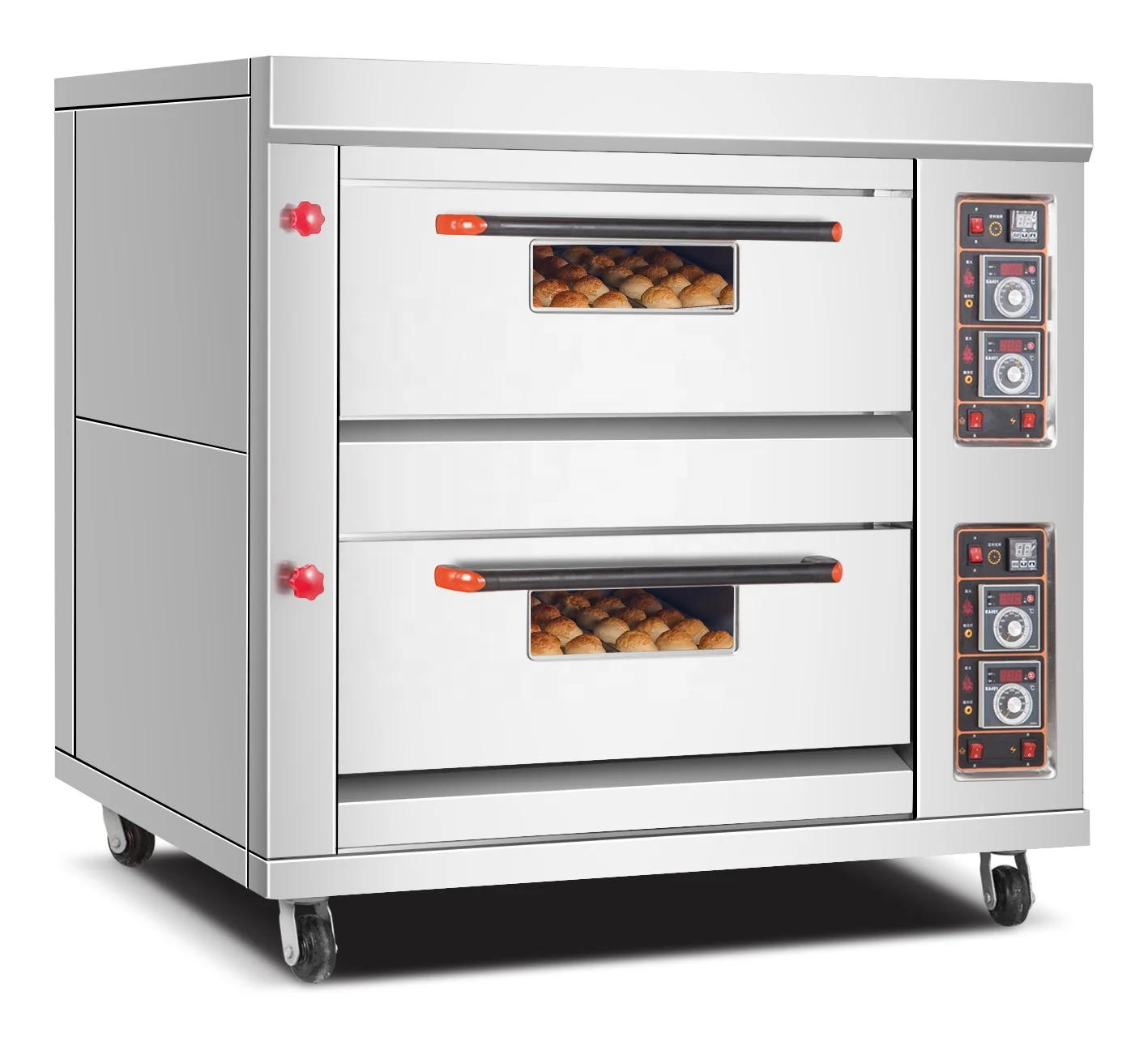 2 deck 4 trays gas oven for pastry bakery factory promotion price