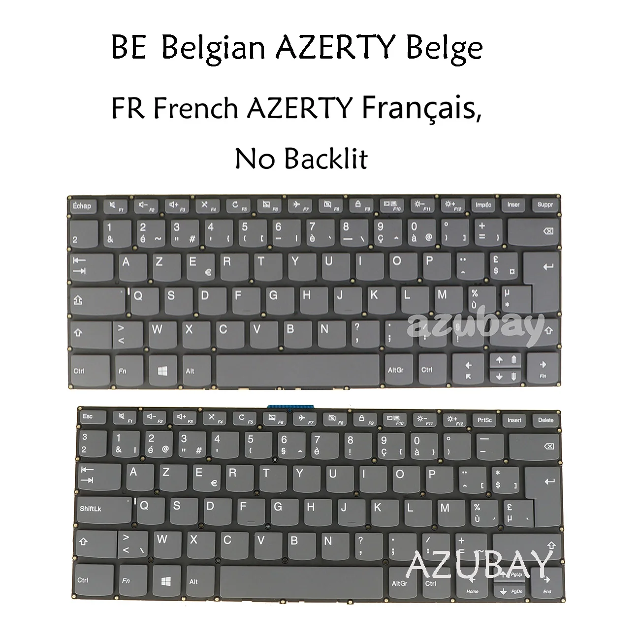 Keyboard For Lenovo Ideapad V130-14 V130- 14igm 14ikb, V330-14 V330- 14ARR 14igm 14ikb 14isk, 2in1-14 French Belgian AZERTY PC4C